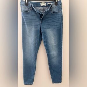 RE Generation meadow Celebrity Pink Medium Wash Blue Skinny Jeans